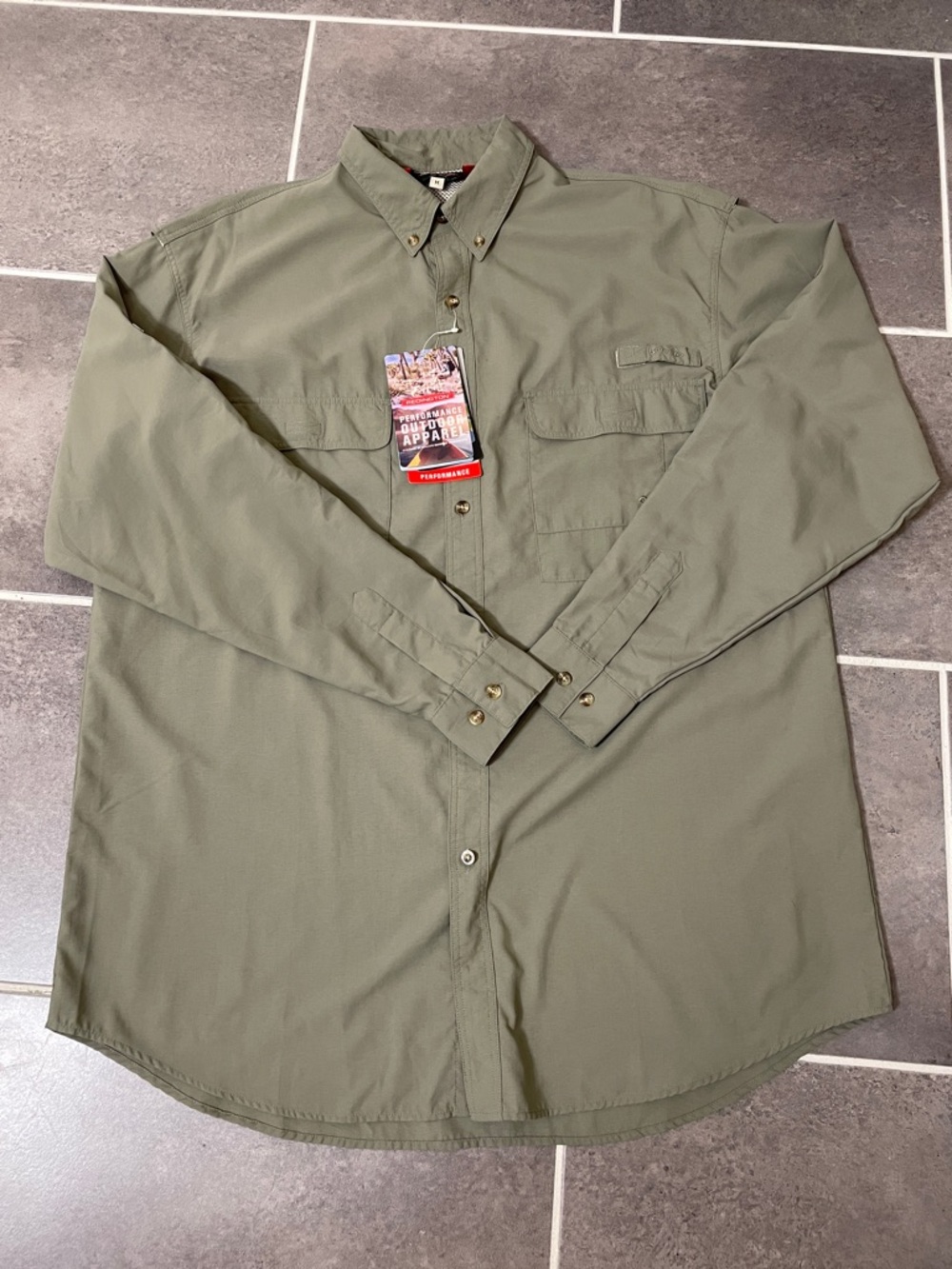 Redington Gasparilla LS Fishing‎ Shirt size medium